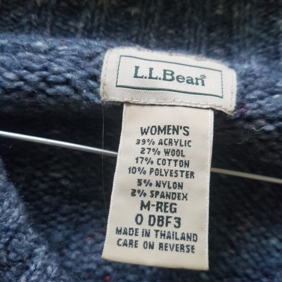 LL bean part wool sweater size m heavy - Picture 2 of 3